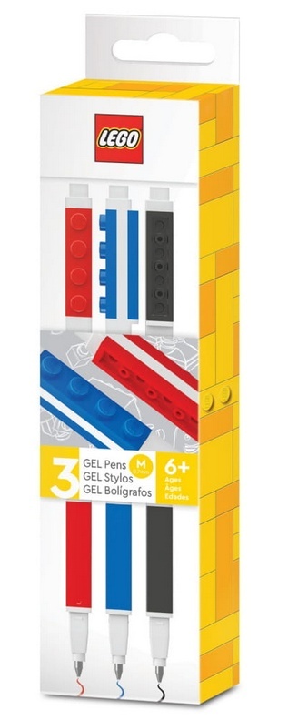 LEGO 51513 - Zestaw 3 długopisów - Czerwony, czarny, niebieski