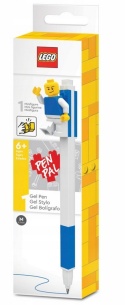 LEGO 52600 - Pojedynczy długopis żelowy - Niebieski + MINIFIGURKA
