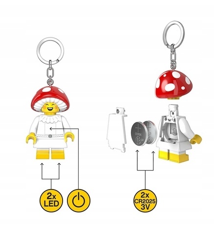 LEGO LGL - KE240H - Brelok LED - Classic: Muchomor