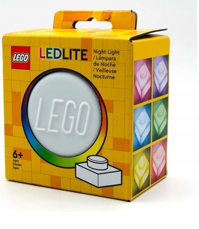 LEGO LGL - LP50 - Lampka silikonowa mała - Klocek: Biały