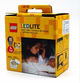 LEGO LGL - LP50 - Lampka silikonowa mała - Klocek: Biały