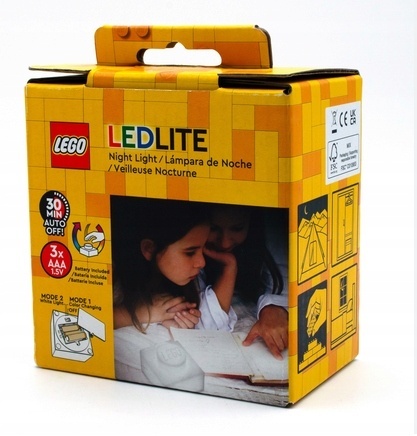 LEGO LGL - LP50 - Lampka silikonowa mała - Klocek: Biały