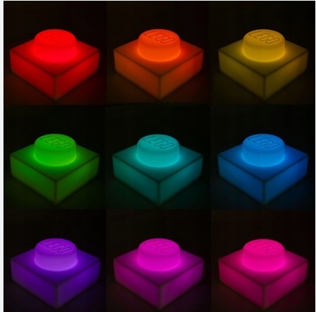 LEGO LGL - LP50 - Lampka silikonowa mała - Klocek: Biały