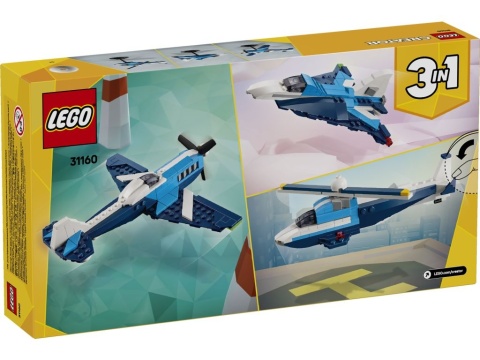 LEGO 31160 Creator 3w1 - Statek powietrzny: samolot wyścigowy