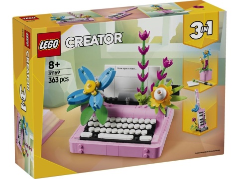 LEGO 31169 Creator 3w1 - Maszyna do pisania z kwiatami