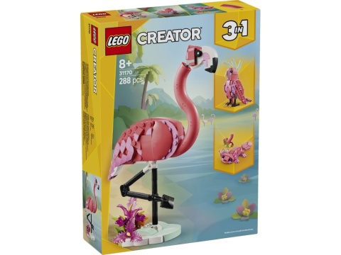LEGO 31170 Creator 3w1 - Dzikie zwierzęta: różowy flaming