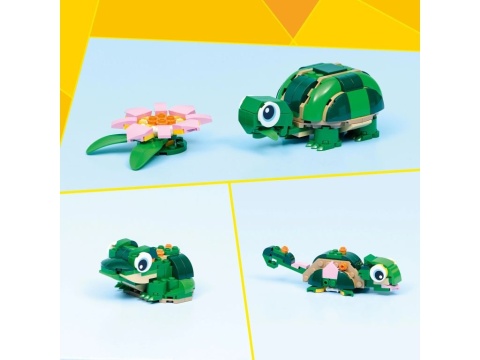 LEGO 31377 Creator 3w1 - Żółw i kwiat lilii wodnej