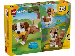 LEGO 31382 Creator 3w1 - Urocze zwierzątka: psotny szczeniaczek