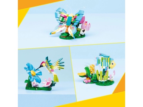 LEGO 31384 Creator 3w1 - Dzikie zwierzęta: kolorowy koliber