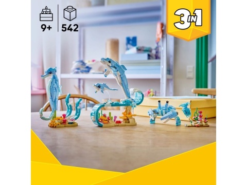 LEGO 31385 Creator 3w1 - Zwierzęta morskie: piękny delfin