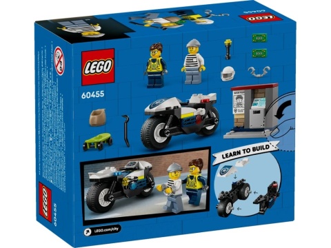 LEGO 60455 City - Pościg na motocyklu policyjnym