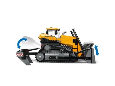 LEGO 60466 City - Żółty buldożer z ładowarką