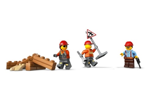 LEGO 60466 City - Żółty buldożer z ładowarką