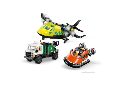 LEGO 60505 City - Zestaw z samolotem, ciężarówką serwisową i poduszkowcem