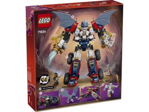 LEGO 71834 Ninjago - Wielofunkcyjny ultramech Zane’a