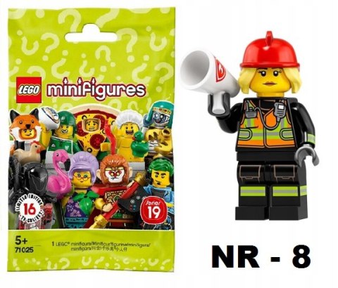 LEGO 71025 MINIFIGURES STRAŻAK NR 8 SERIA 19 LEGO 71025 MINIFIGURES STRAŻAK NR 8 SERIA 19